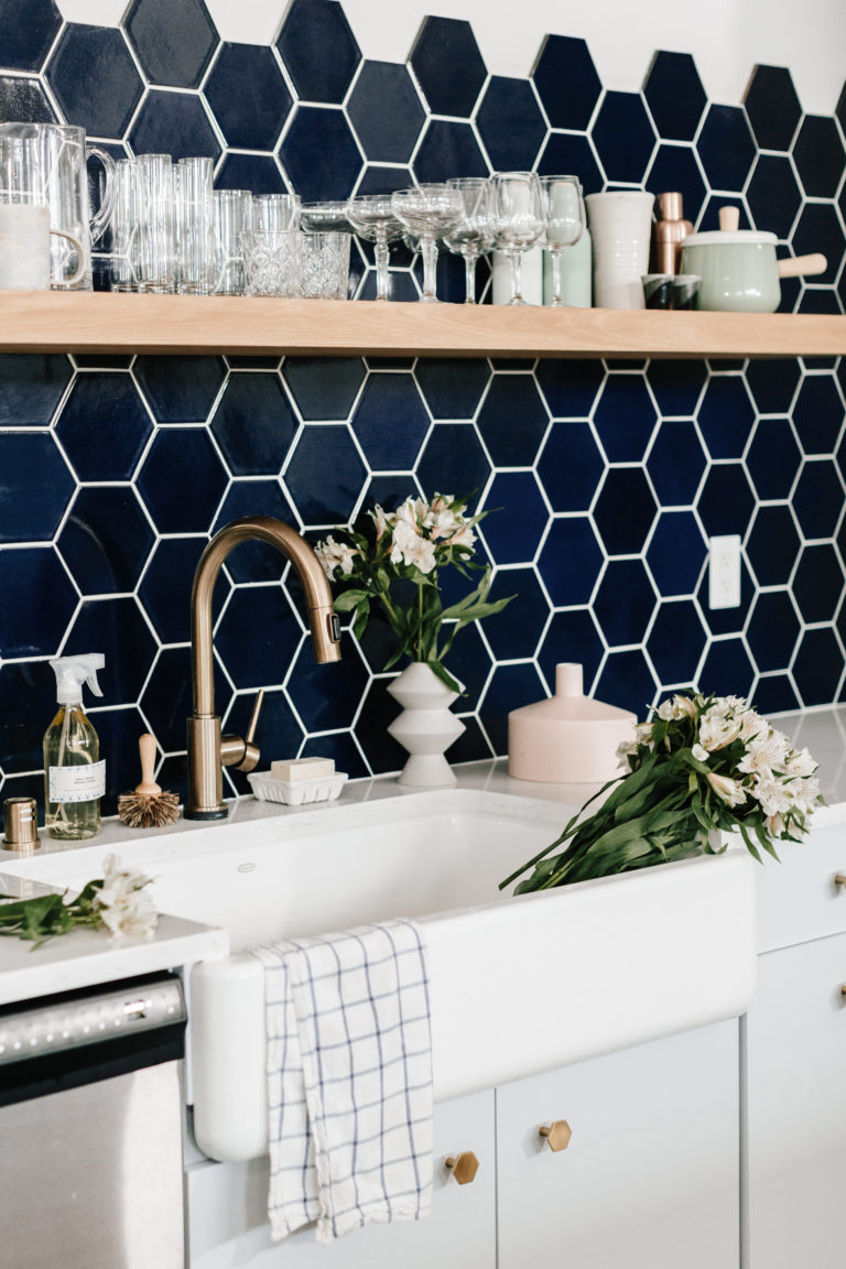 Interior Design Inspiration Using Blue Tile Colors & Shades